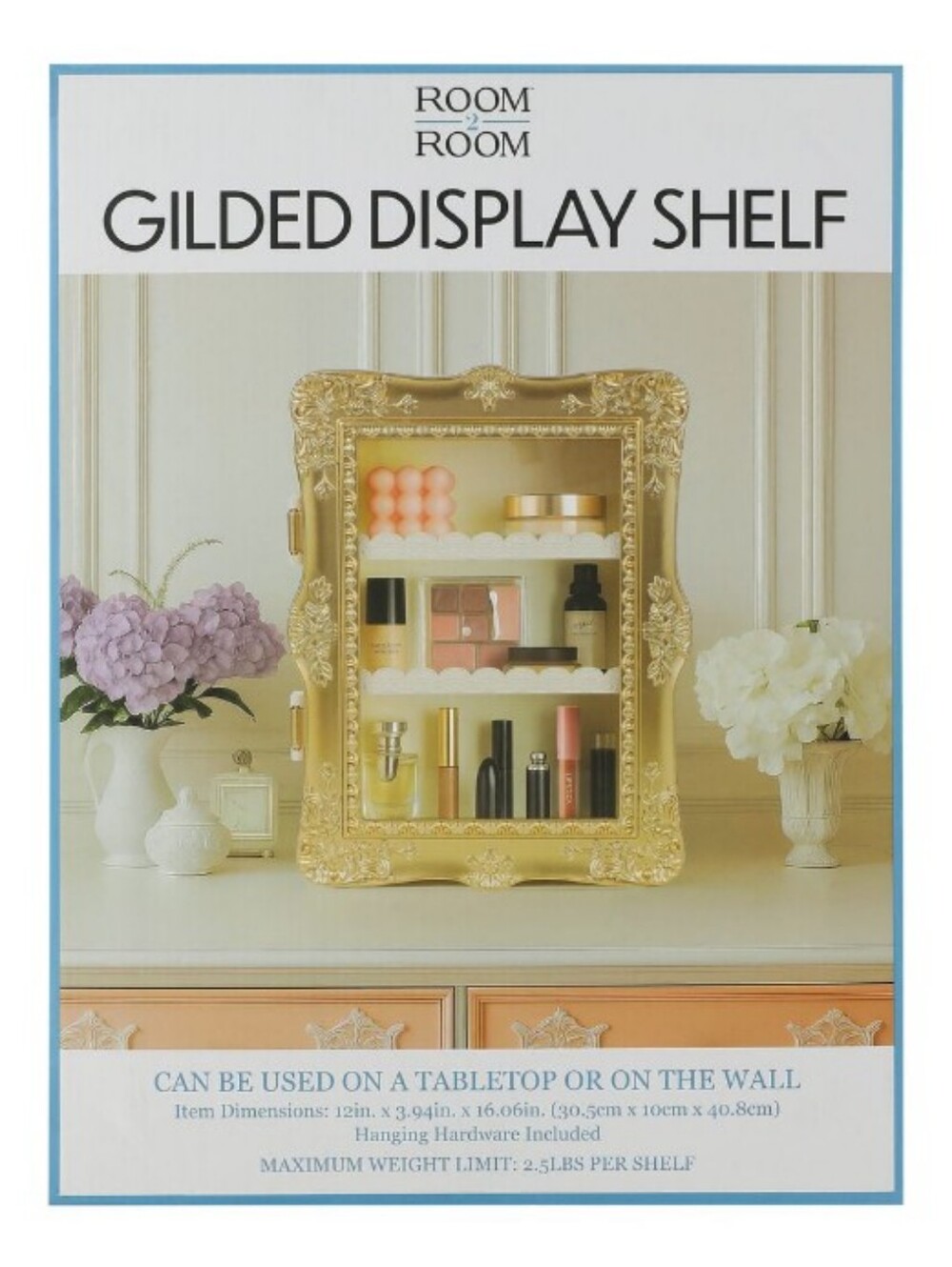 ✨️GILDED GOLD DISPLAY SHELF